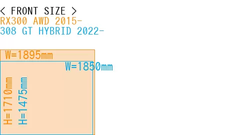 #RX300 AWD 2015- + 308 GT HYBRID 2022-